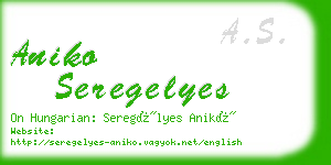 aniko seregelyes business card